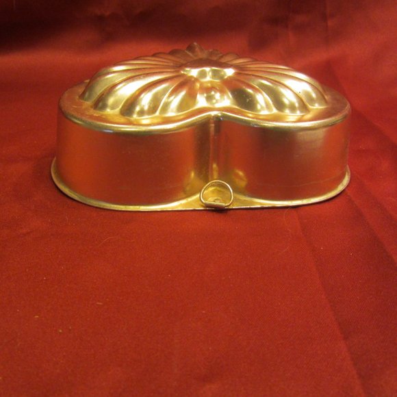 VTG 80'S COPPER HEART SHAPED MOLD WALL DECOR FARMHOUSE CHIC - Picture 3 of 4